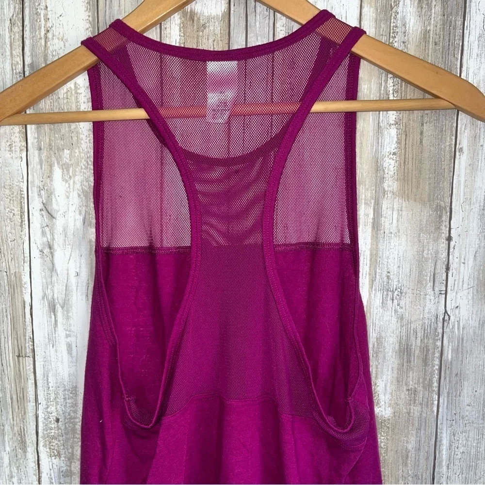 Victoria Sport Purple Mesh Top Sport Tank Top Medium - Picture 4 of 5